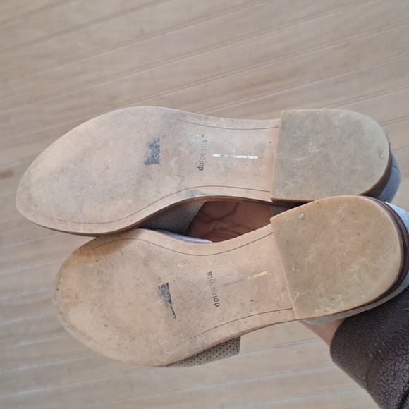 Dolce Vita Cody Perforated Suede Leather Loafers Slip-on Round Toe Flats - Picture 6 of 9